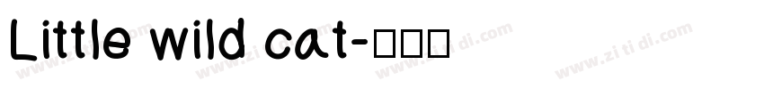 Little wild cat字体转换